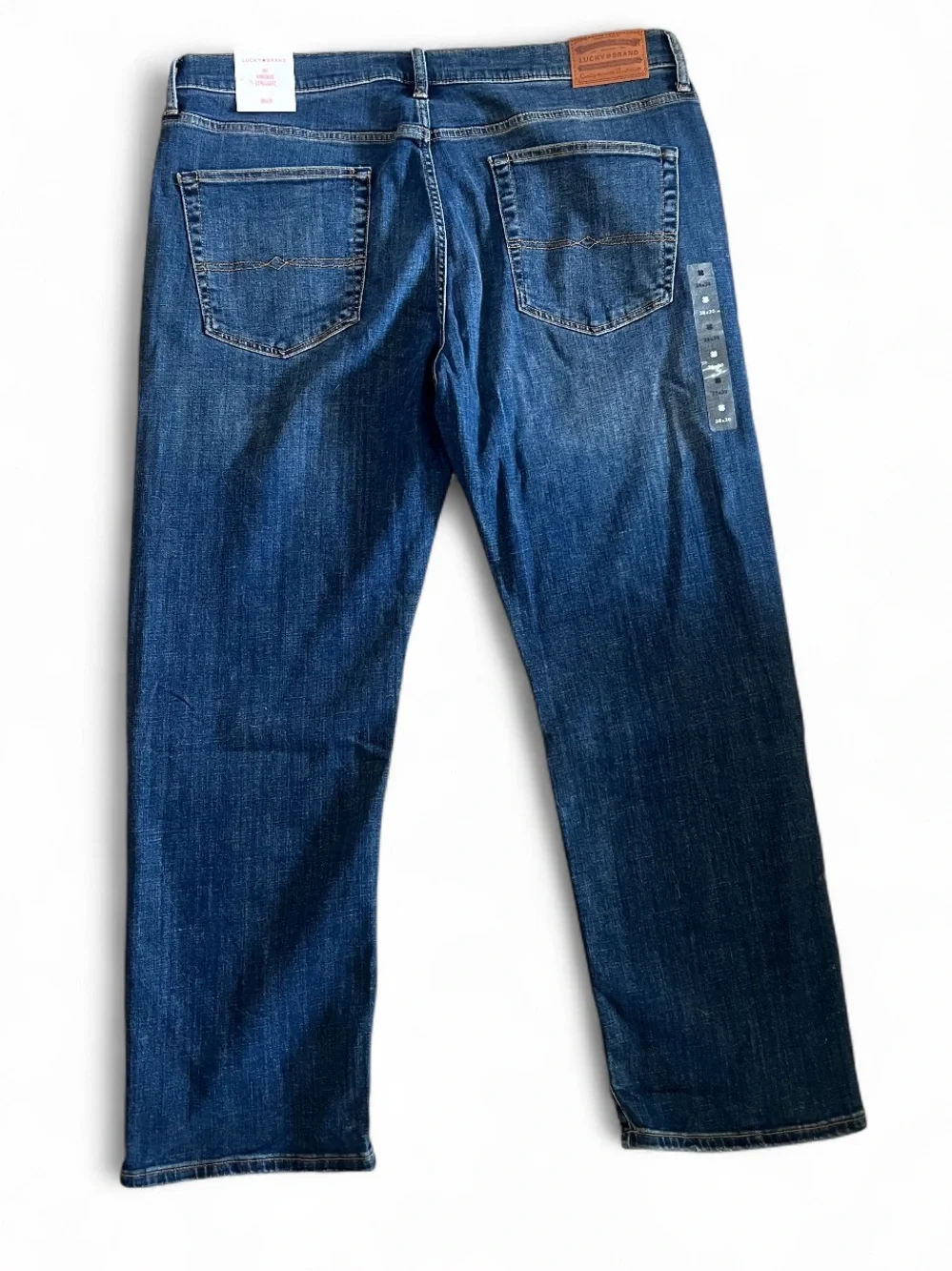 ✨NWT Lucky Brand Men's Classic Vintage Straight Jeans - Dark Blue 38x30